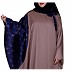 Dual colored Kaftan abaya- Coral Pink-Navy Blue Dual colored Kaftan abaya- Coral Pink-Navy Blue